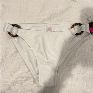 white bikini bottoms